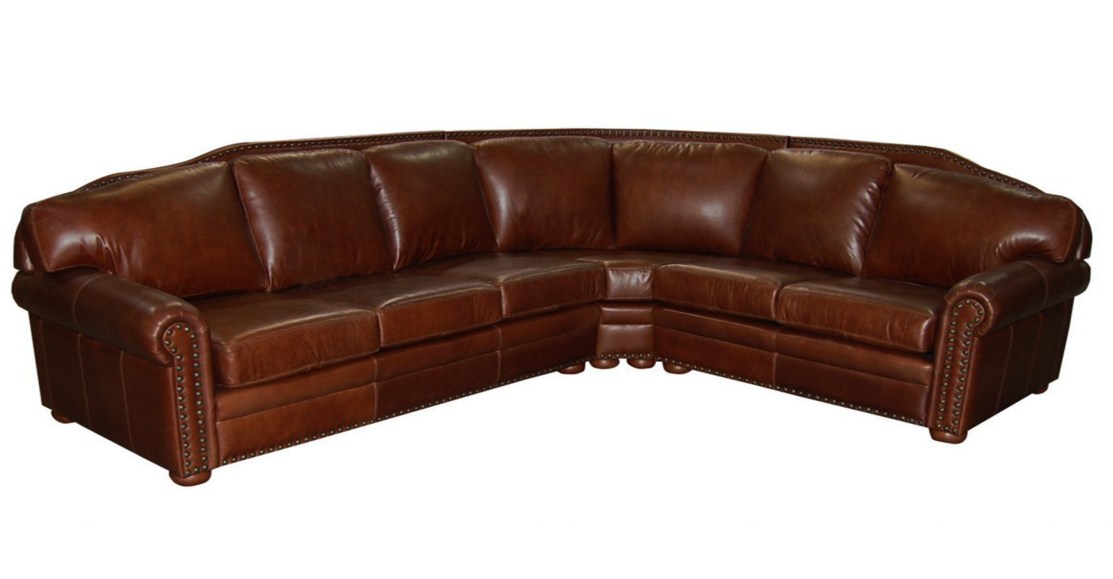Country Lane Leather Sectional